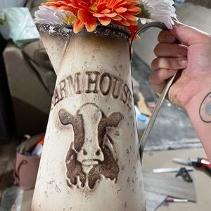 Farmhouse pitcher decor